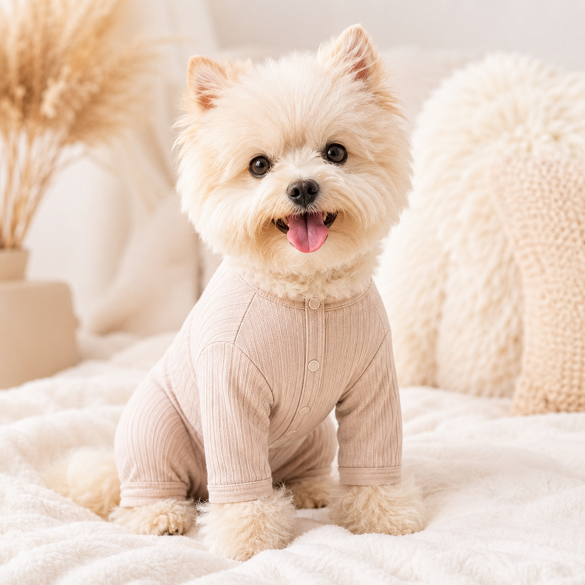 JEXNORIVA™ DreamCloud Stretch Dog Pajamas – Soft Puppy Onesie & Cozy Pet Sleepwear