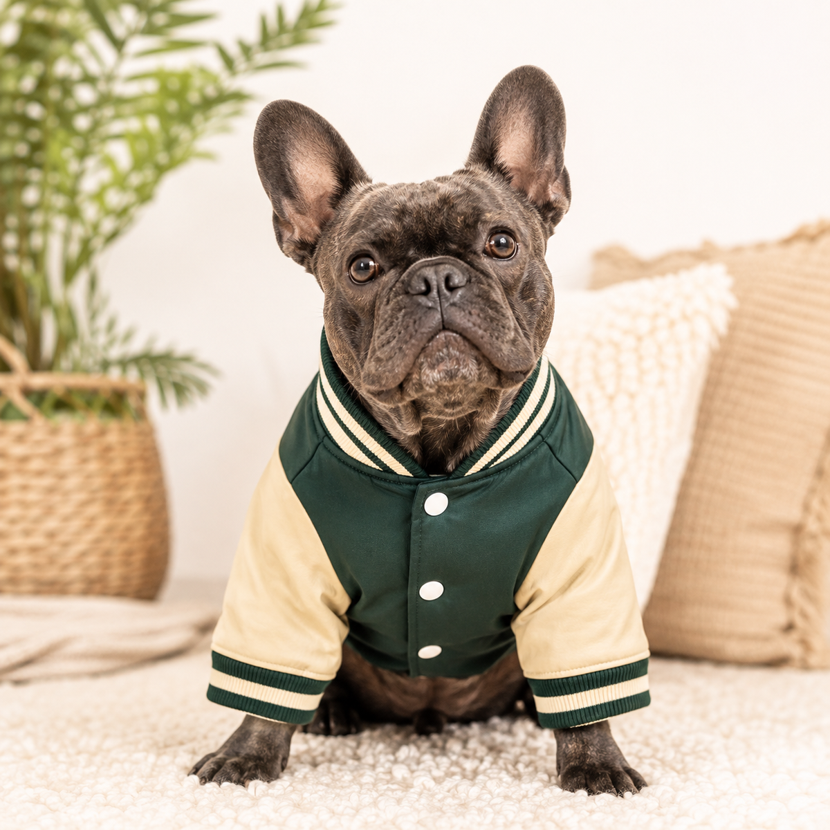 JEXNORIVA™ Metro Varsity Pet Jacket – Dog Bomber Jacket & Modern Streetwear Puppy Clothes