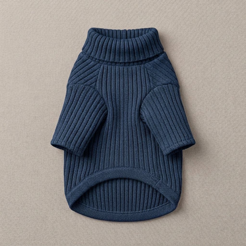 JEXNORIVA™ CloudSoft Ribbed Pet Sweater – Warm Knit Dog Sweater & Small Puppy Clothes