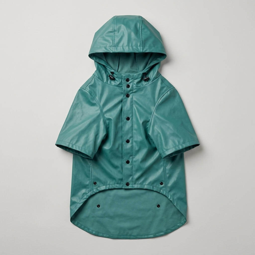 JEXNORIVA™ Harbor Mist Dog Raincoat – Waterproof Lightweight Puppy Rain Jacket