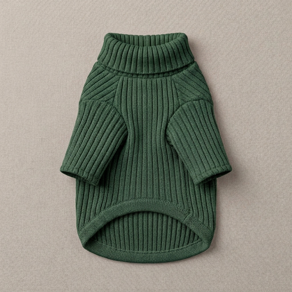 JEXNORIVA™ CloudSoft Ribbed Pet Sweater – Warm Knit Dog Sweater & Small Puppy Clothes